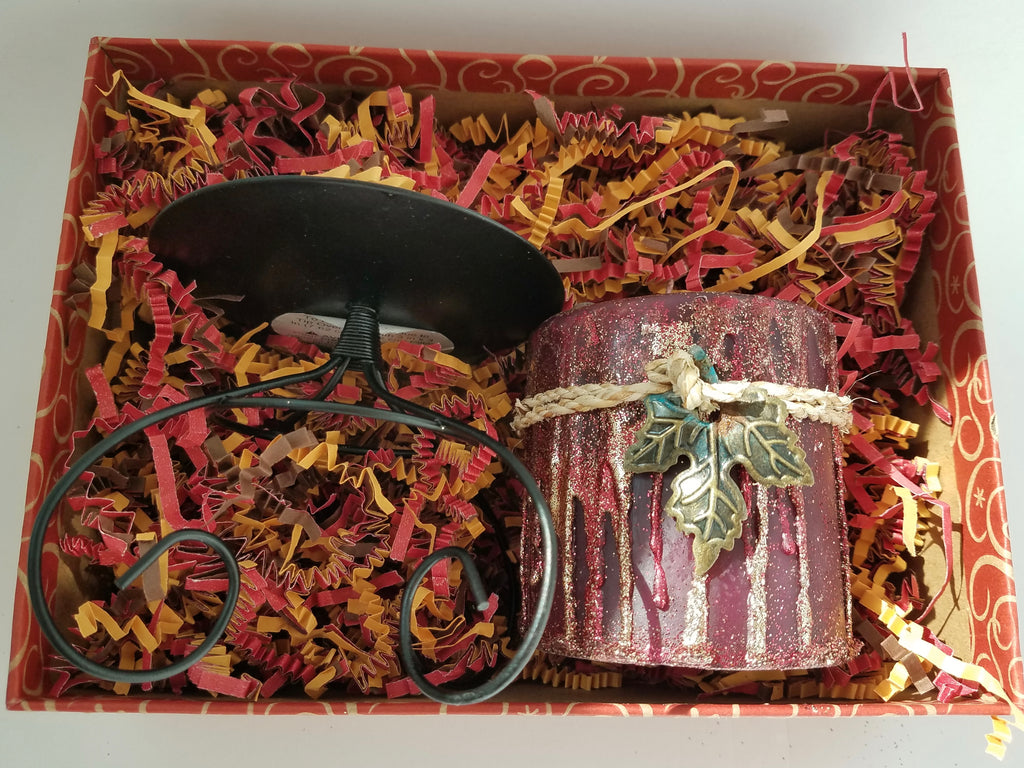 Fall Into Love Pillar Candle Gift Set